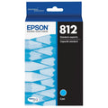 New, Pre-Owned - Epson 812 Cyan Standard Yield Ink Cartridge (T812220-S)