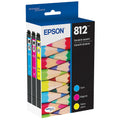 New, Pre-Owned - Epson 812 Standard Yield Multi-Color (3-Pack) Ink Cartridge T812520-S