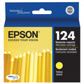 New, Pre-Owned - Epson T124 Standard Yield Yellow Ink Cartridge, T124420