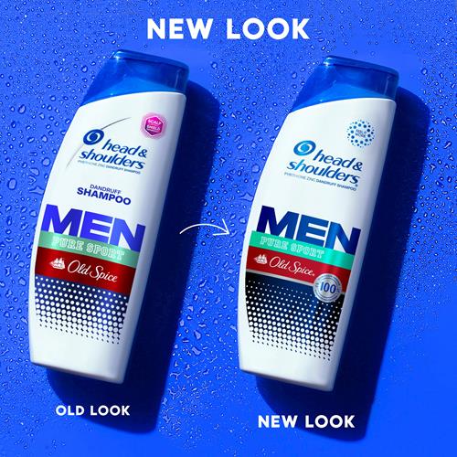 Head And Shoulders Mens 2 In 1 Dandruff Shampoo And Conditioner, Old Spice Pure Sport, 20.7 Oz