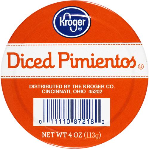 Kroger Diced Pimientos 4 oz
