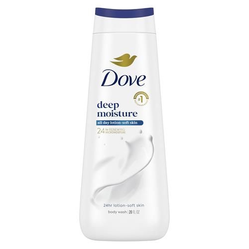 Dove Body Wash Deep Moisture For 24Hr Lotion-Soft Skin Moisturizing Skin Cleanser With No Sulfates No Parabens 20 Oz