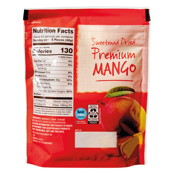 Southern Grove Dried  Philippine Mango, 6 oz