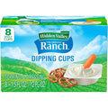 Hidden Valley Original Ranch Dipping Cups, Topping And Dressing To Go Cups, 1.5 Ounces Each, 8 Count (Package May Vary)