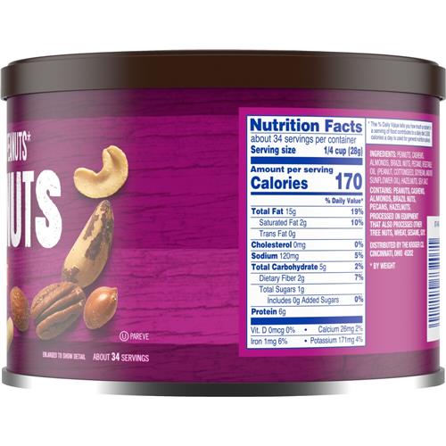 Kroger Sea Salted Mixed Nuts 34 oz