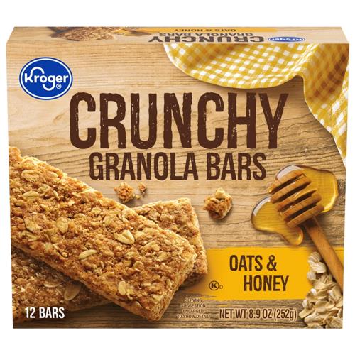 Kroger Oats & Honey Crunchy Granola Bars 12 ct