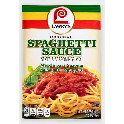 Lawrys Original Spaghetti Sauce Spices & Seasonings Mix, 1.5 Oz