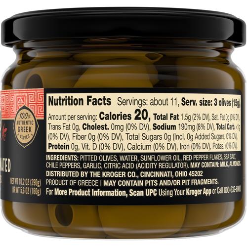 Private Selection Chile Marinated Green Olives 10.2 oz