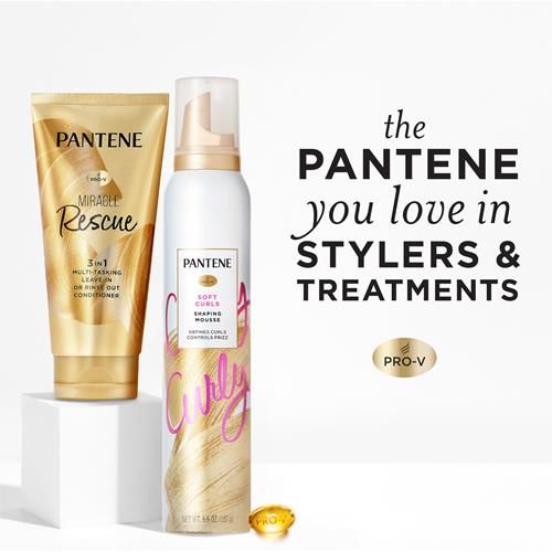 Pantene Pro-V Curl Mousse To Tame Frizz For Soft, Touchable Curls, 6.6 Oz