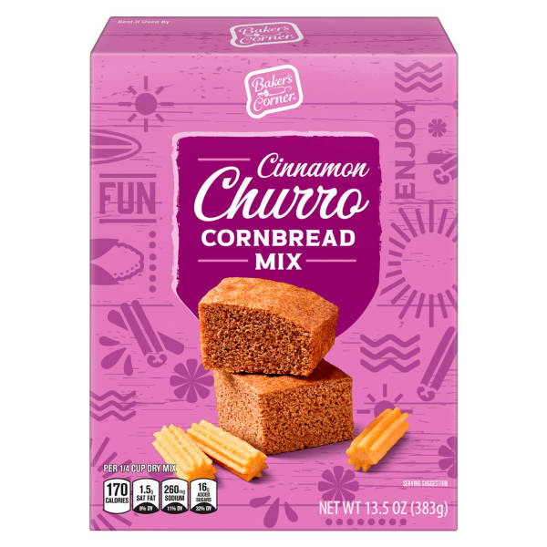 Baker's Corner Cinnamon Churro Cornbread Mix, 13.5 oz