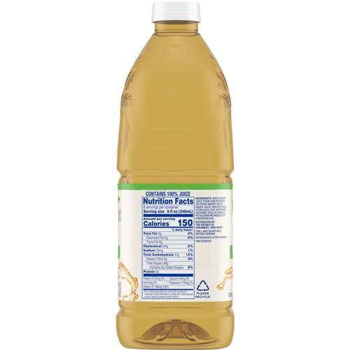 Kroger 100% White Grape Juice From Concentrate No Sugar Added Bottle 64 fl oz
