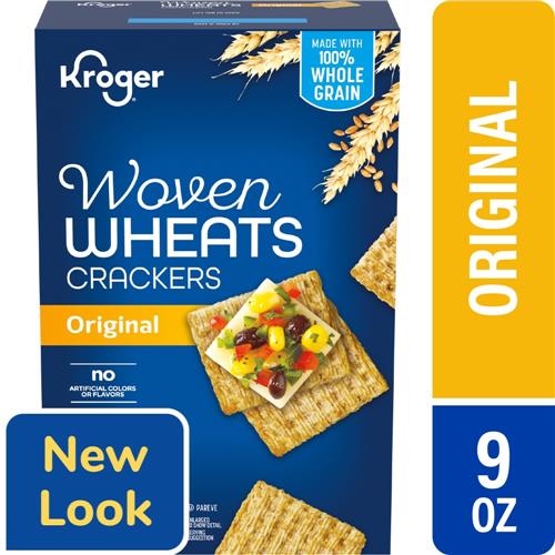 Kroger Original Woven Whole Wheat Crackers 9 oz