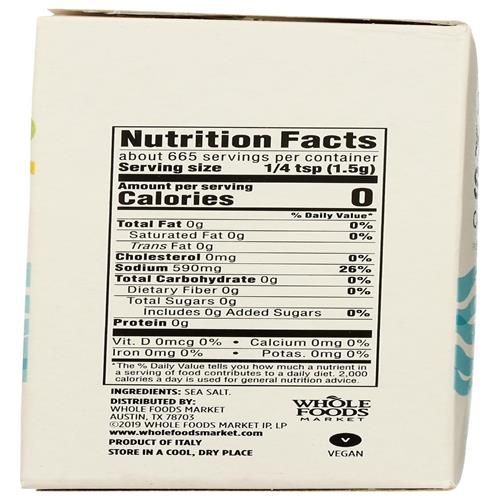 Whole Foods Market, Kosher Sea Salt, Coarse, 2.2 Lb