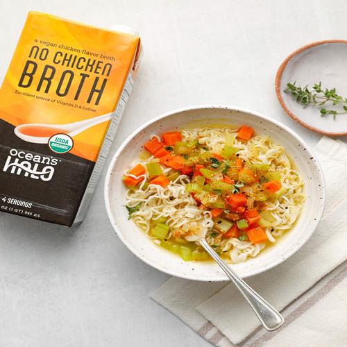Oceans Halo, Organic And Vegan No Chicken Broth, 32 Fl Oz