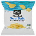 Rippled Sea Salt Potato Chips, 1.5 Ounce
