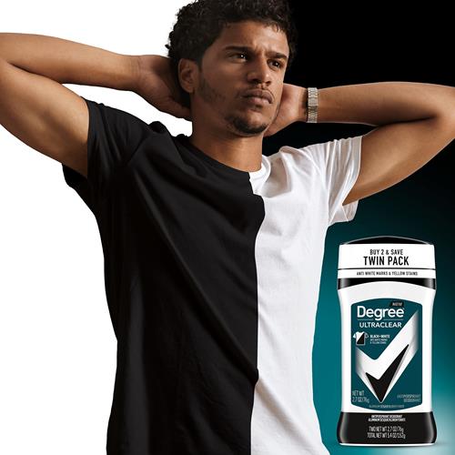 Degree Men Ultraclear Antiperspirant Deodorant Black+White 2 Count 72-Hour Sweat & Odor Protection Antiperspirant For Men With Motionsense Technology 2.7 Oz