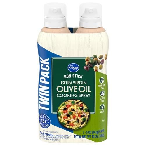 Kroger Extra Virgin Olive Oil Cooking Spray 2 pk / 5 oz