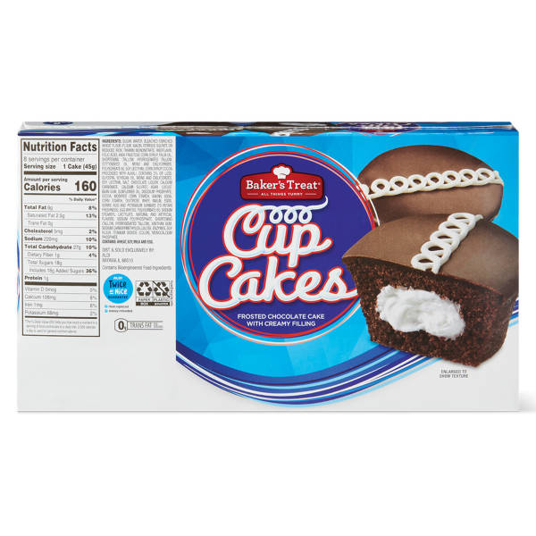 Baker's Treat Chocolate Cupcakes, 8 count