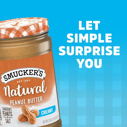 Smuckers Natural Creamy Peanut Butter, 26 Ounces