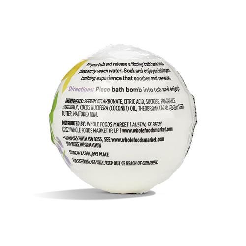Whole Foods Market, Fizzing Bath Bomb, Lavender Vanilla, 2.8 Oz