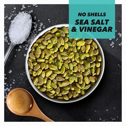 Wonderful Pistachios No Shells, Sea Salt & Vinegar Nuts, 5.5 Ounce Resealable Bag, Protein Snacks, Vegan Snacks, Healthy Snacks For Adults