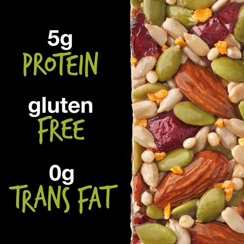 Kind Seeds Fruit & Nuts Snack Bar, Orange Cranberry | 5G Protein, High Fiber, Gluten Free Bars, 1.4 Oz, 6 Count