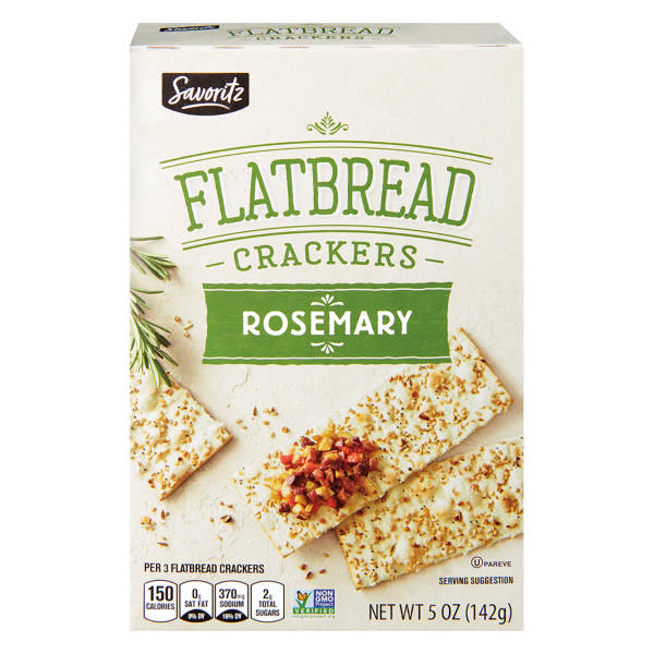 Savoritz Rosemary Flatbread Cracker, 5 oz
