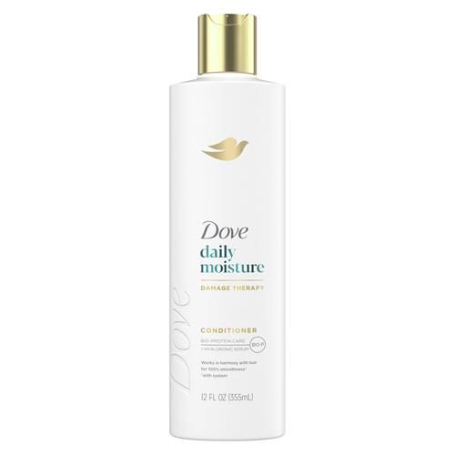 Dove Conditioner Daily Moisture Damage Therapy For Dry Hair With Bio-Protein Care Technology And Hyaluronic Serum 12 Fl Oz