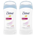 Dove Invisible Solid Antiperspirant Deodorant Stick For Women, Powder, For All Day Underarm Sweat And Odor Protection 2.6 Oz 2 Count