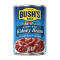 Bushs Canned Light Red Kidney Beans (Pack Of 1), Good Source Of Plant-Based Protein, Good Source Of Fiber, Fat Free, Gluten Free, 16 Oz