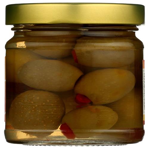 Whole Foods Market, Organic Red Pepper Stuffed Olives, 4.23 Ounce
