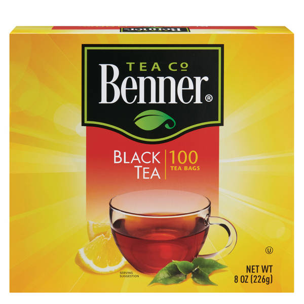 Benner Black Tea Bags, 100 Count