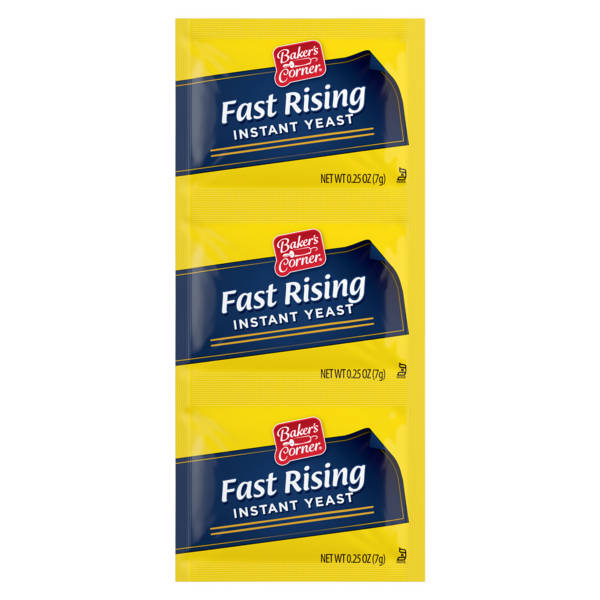 Baker's Corner Fast Rising Instant Yeast Packets, 3 count