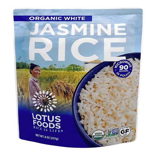 Lotus Foods, Organic White Jasmine Rice, 8 Ounce