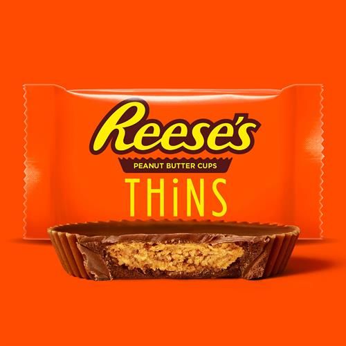Reeses Thins Milk Chocolate Peanut Butter Cups, Candy Share Pack, 7.37 Oz