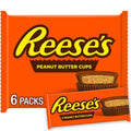 Reeses Milk Chocolate Peanut Butter Cups, Candy Packs, 1.5 Oz (6 Count)