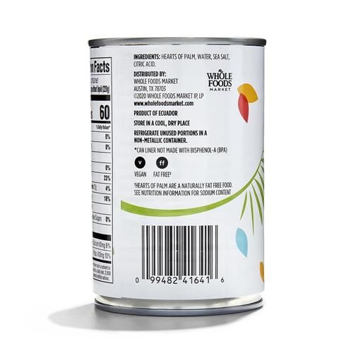 Whole Foods Market, Hearts Of Palm Salad Cut, 14.1 Ounce