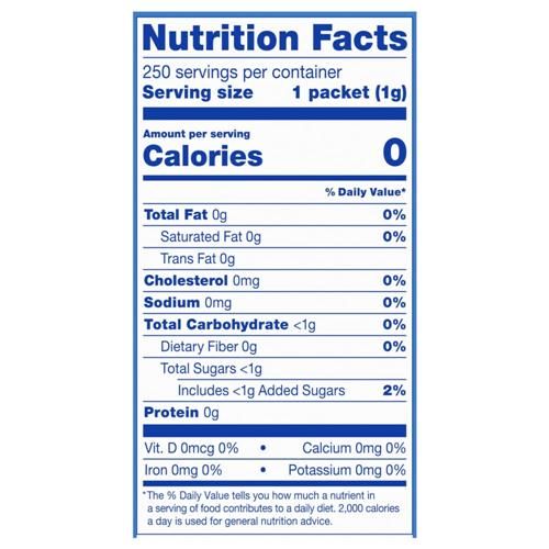 Kroger Zero Calorie Aspartame Sweetener 250 ct