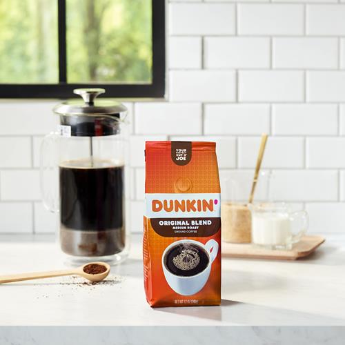 Dunkin Original Blend Medium Roast Ground Coffee, 12 Ounces