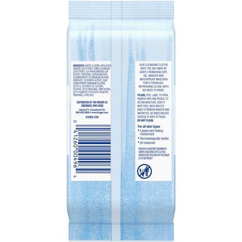 Kroger Refresh Makeup Removing & Cleansing Cloths 30 ct