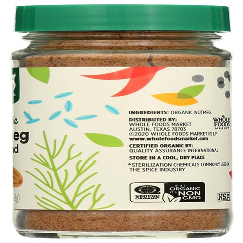 Whole Foods Market, Organic Nutmeg Ground, 1.87 Oz