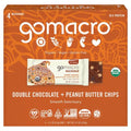 Gomacro Organic Double Chocolate Peanut Butter Chip Bar 4 Count, 2.3 Oz
