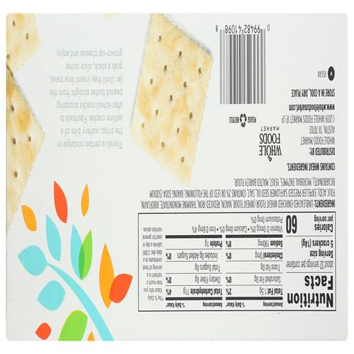 Whole Foods Market Salted Saltine Crackers, 16 Oz