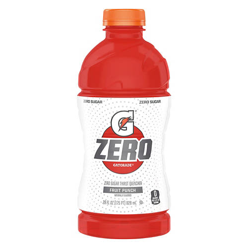 Gatorade G Zero Fruit Punch Zero Sugar Sports Drink, 28 fl oz