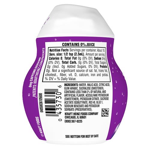 Kool-Aid Liquid Grape Artificially Flavored Soft Drink Mix, 1.62 Fl Oz Bottle