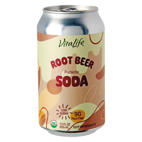 VitaLife Root  Beer Prebiotic Soda, 12 fl oz
