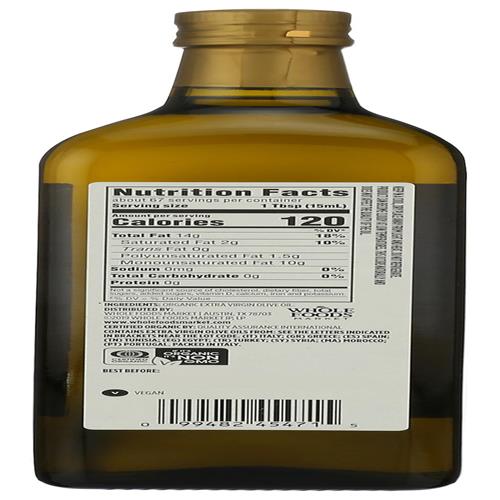 Whole Foods Market, Organic Extra Virgin Mediterranean Olive Oil, 33.8 Fz