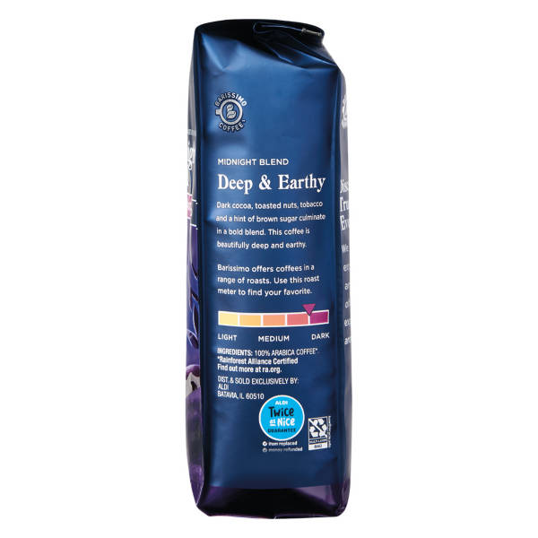 Barissimo Midnight Ground Coffee, 12 oz