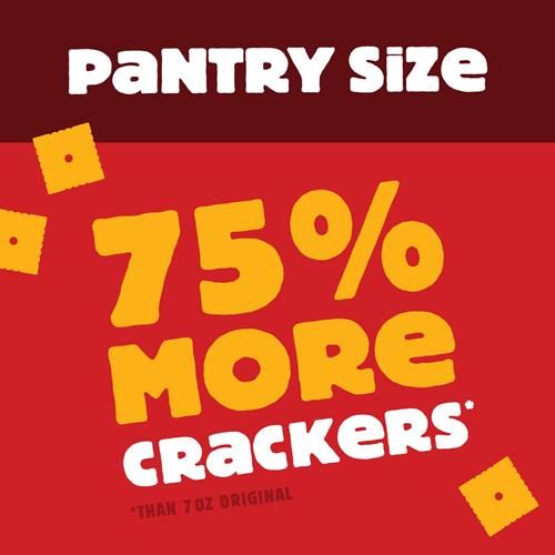 Cheez-It Cheese Crackers, Baked Snack Crackers, Kids Snacks, Extra Toasty Cheddar Jack, 12.4Oz Box (1 Box)