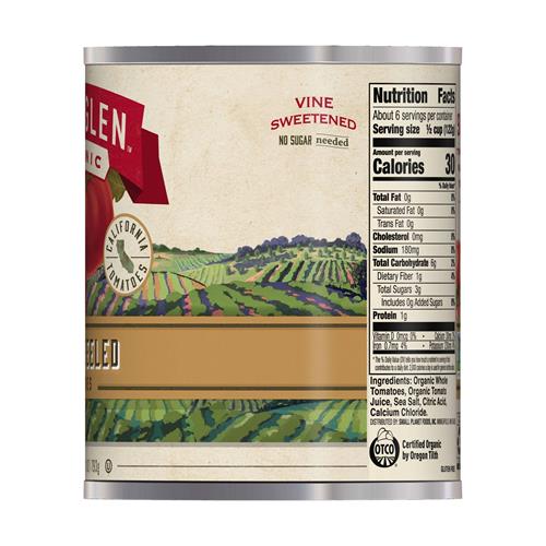 Muir Glen Organic, Whole Peeled Tomatoes, 28 Ounce